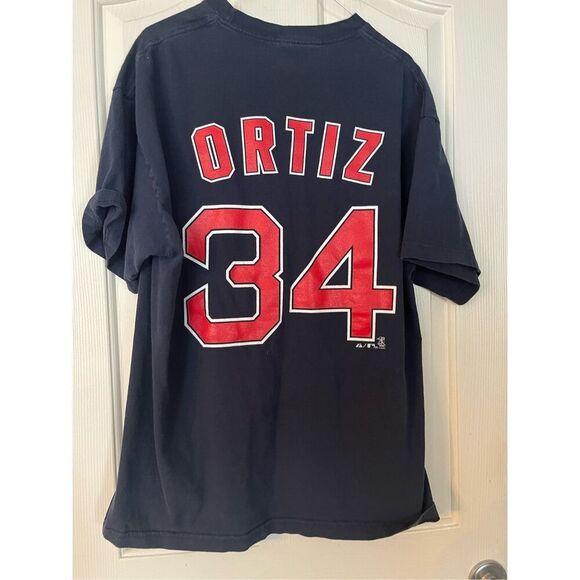 Majestic Mens Black Red Sox Print Short-Sleeve Shirt Extra Large - Picture 9 of 11